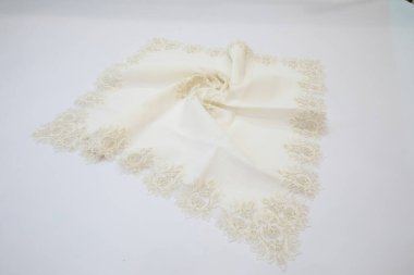 Stillfe 'da masa örtüleri beyaz arkaplan