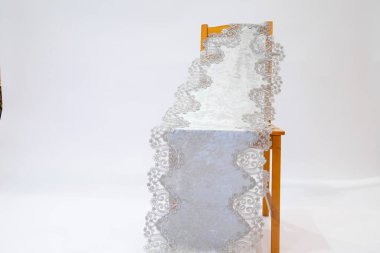 Stillfe 'da masa örtüleri beyaz arkaplan