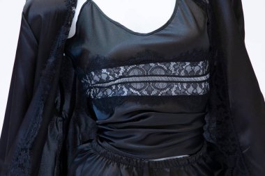 Beyaz arka plan renkli Kadın gece pijamaları