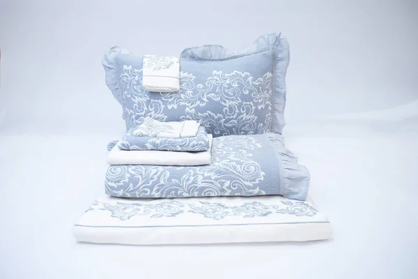 White background colorful bedding sets