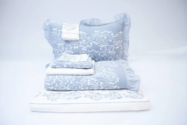 White background colorful bedding sets