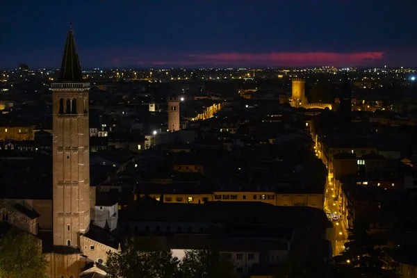 Ponte Pietra Stone Bridge 1St Century Oldest Roman Monument Verona — Stock Photo, Image