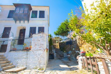 Sirince Village caddesi. Görüş. Sirince Köyü Türkiye 'de daha popüler bir turizm beldesi.