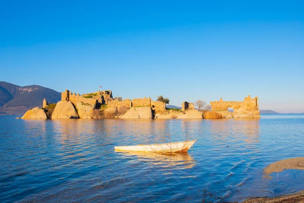 Bafa Lake Peaceful Place Ringed Traditional Villages Kapkr Full Fisherman — Stockfoto