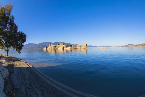 Bafa Lake Peaceful Place Ringed Traditional Villages Kapkr Full Fisherman — Stockfoto