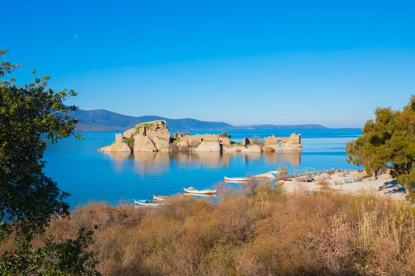 Bafa Lake Peaceful Place Ringed Traditional Villages Kapkr Full Fisherman — Stockfoto