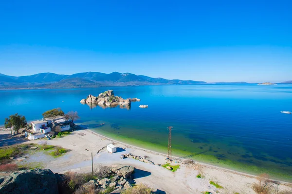 Bafa Lake Peaceful Place Ringed Traditional Villages Kapkr Full Fisherman — Stockfoto