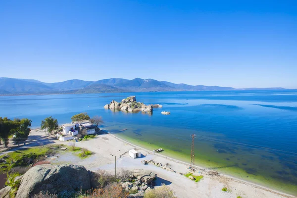 Bafa Lake Peaceful Place Ringed Traditional Villages Kapkr Full Fisherman — Stockfoto