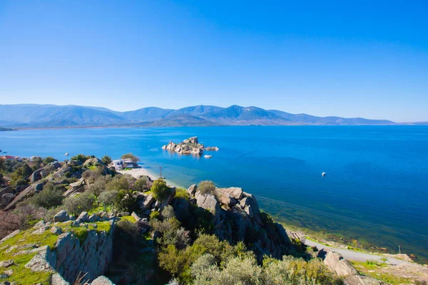 Bafa Lake Peaceful Place Ringed Traditional Villages Kapkr Full Fisherman — Stockfoto