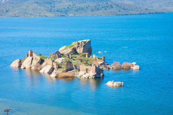 Bafa Lake Peaceful Place Ringed Traditional Villages Kapkr Full Fisherman — Foto Stock