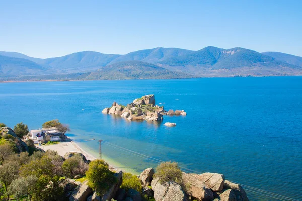 Bafa Lake Peaceful Place Ringed Traditional Villages Kapkr Full Fisherman — Stockfoto