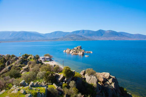 Bafa Lake Peaceful Place Ringed Traditional Villages Kapkr Full Fisherman — Stockfoto