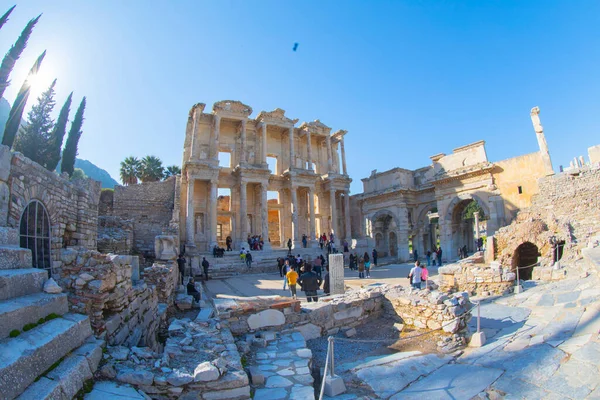 One Best Preserved Ancient Cities Ephesus Greek Established 9Th Century — Foto de Stock