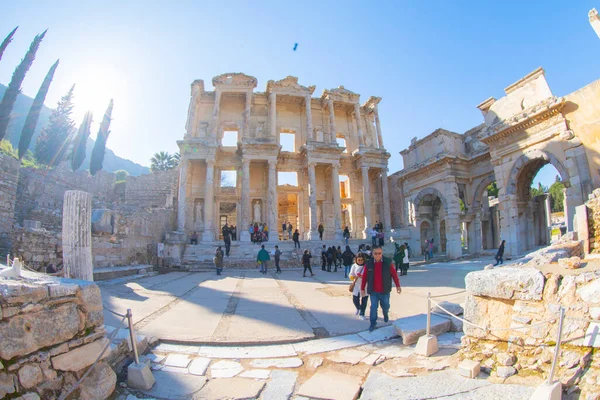 One Best Preserved Ancient Cities Ephesus Greek Established 9Th Century — Foto de Stock