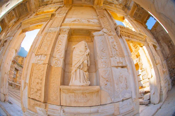 One Best Preserved Ancient Cities Ephesus Greek Established 9Th Century — Zdjęcie stockowe