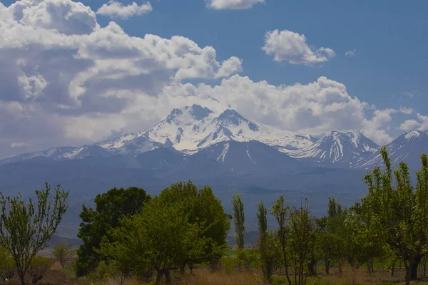 Mount Erciyes Mount Erciyes Turkiets Högsta Berg — Stockfoto
