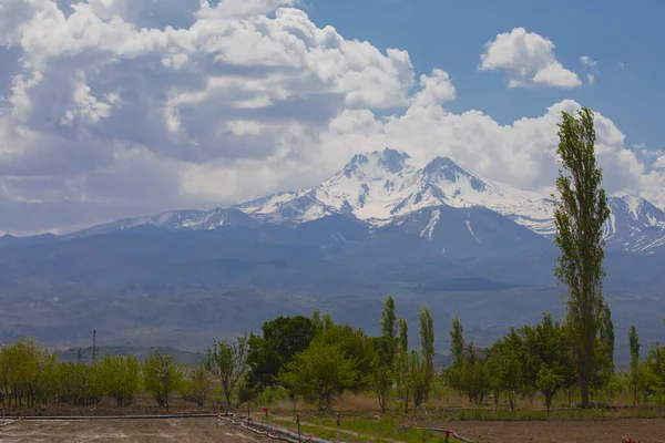 Mount Erciyes Góra Erciyes Jest Najwyższą Górą Turcji — Zdjęcie stockowe