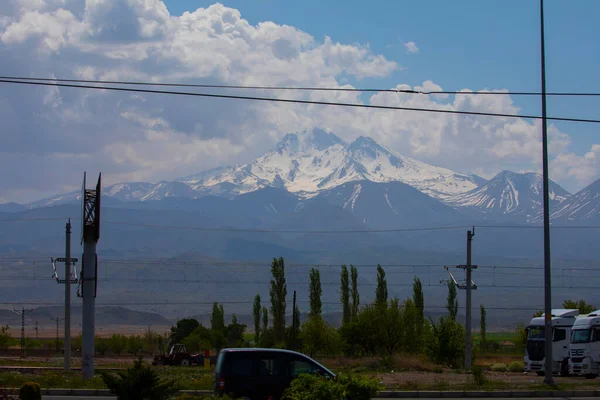 Erciyes Dağı Türkiye Nin Yüksek Dağıdır — Stok fotoğraf