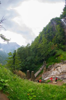 Mencuna Şelalesi. Doğu Karadeniz 'in en görkemli şelalelerinden biridir. Türkiye şelaleleri. Artvin Arhavi ilçesi, Türkiye