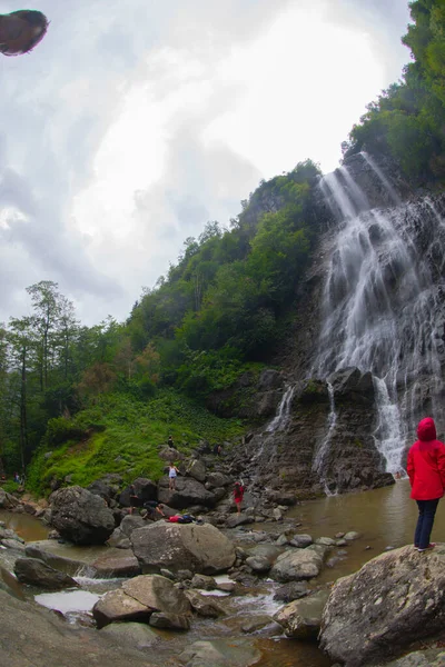 Mencuna Waterfall One Most Magnificent Waterfalls Eastern Black Sea Turkey —  Fotos de Stock