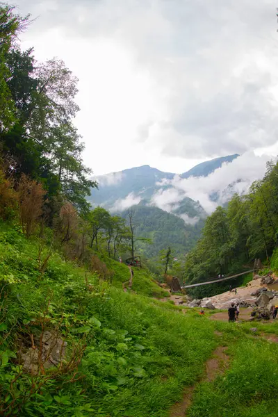 Mencuna Şelalesi. Doğu Karadeniz 'in en görkemli şelalelerinden biridir. Türkiye şelaleleri. Artvin Arhavi ilçesi, Türkiye
