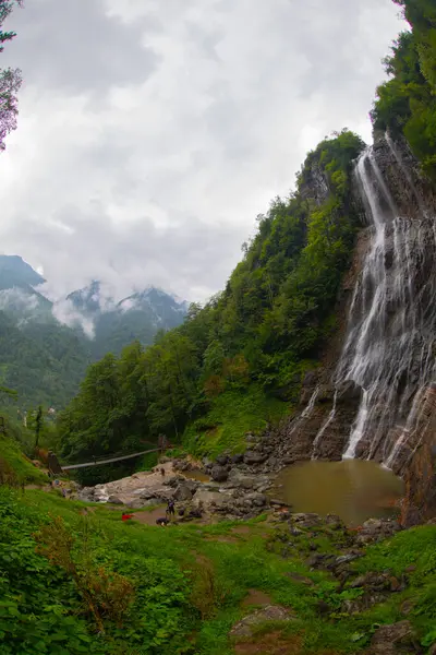 Mencuna Waterfall One Most Magnificent Waterfalls Eastern Black Sea Turkey — Photo