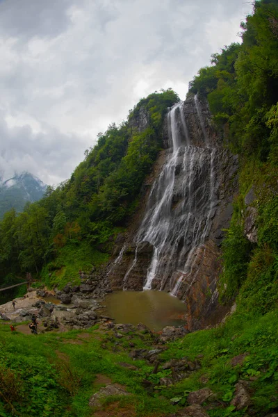 Mencuna Waterfall One Most Magnificent Waterfalls Eastern Black Sea Turkey — Fotografia de Stock