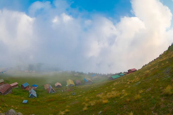 Sal Plateau Pokut Plateau Společně Pohlížejí Okrese Camlihemsin Provincii Rize — Stock fotografie