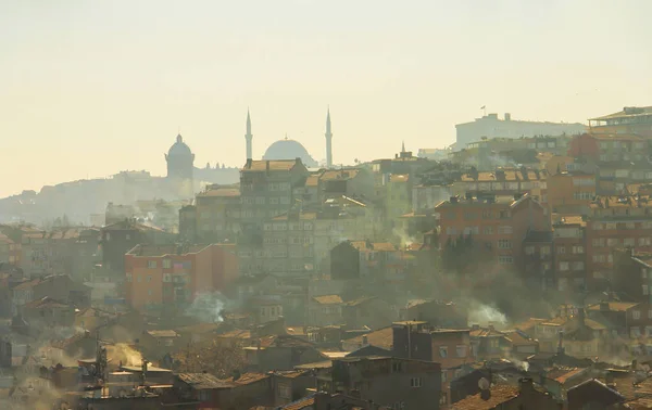 Balat view and istanbul\'s coastal view, one of the oldest settlements of balat istanbul