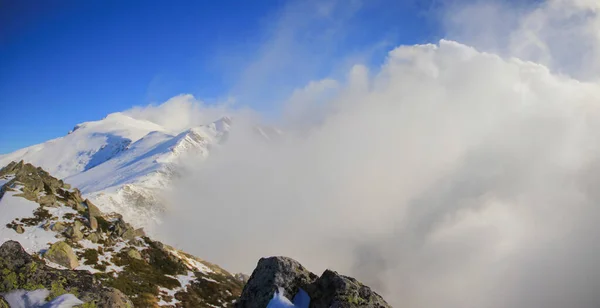 Uludag Mountain Climbing Panoramic Views People Skiing Uluda Uludag Turkey — Stock fotografie