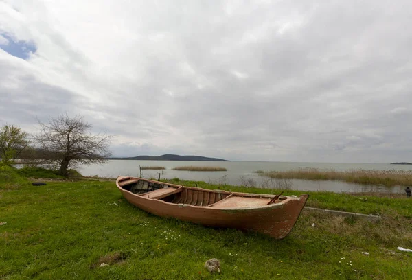 Fischerboot Türkischen Dorf Golyazi — Stockfoto