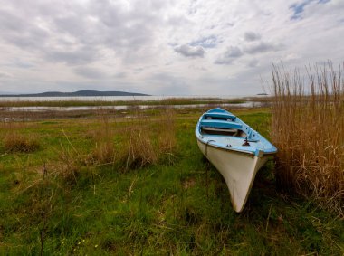 Panorama photos were taken of a cute fishing village in Golyazi village, Bursa.