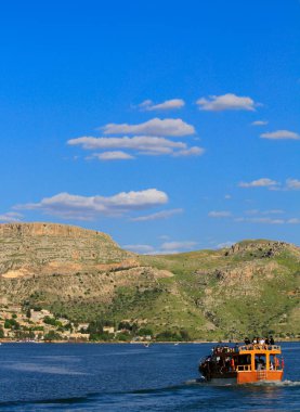 Halfeti Village with a sunken mosque in anlurfa, Halfeti most beautiful panoramic photos.