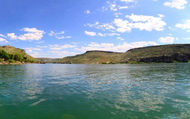 Halfeti Village with a sunken mosque in anlurfa, Halfeti most beautiful panoramic photos.