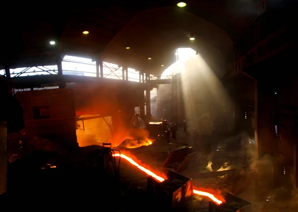 Karabuk Iron Steel Factory Iron Steel Factory Industrial — Stock Fotó