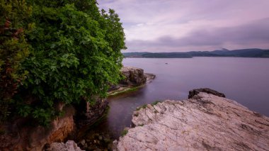  Spring season. The cliffs of the resort town of Kerpe on the Black Sea coast. Kandira -Kocaeli -Turkey