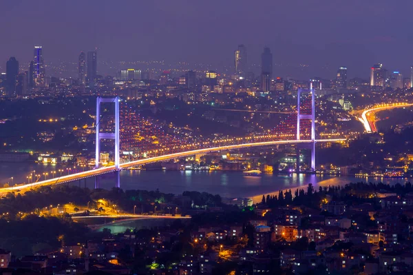 July Martyrs Bridge Bosphorus Bridge Fantastically Photographed — Fotografia de Stock