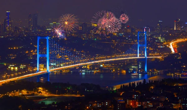 July Martyrs Bridge Bosphorus Bridge Fantastically Photographed — Stockfoto