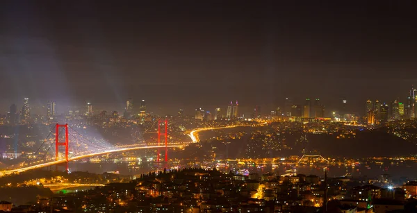 Celebration Fireworks Istanbul Turkey — Fotografia de Stock