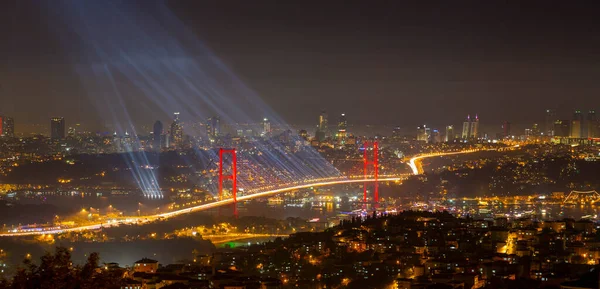 Celebration Fireworks Istanbul Turkey — Fotografia de Stock