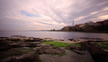 View of the Rumeli Lighthouse, built in 1830 and the surrounding neighborhood.