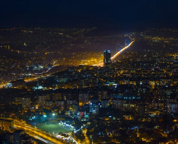 Aerial view of Istanbul's big skyscrapers, Istanbul is a big metropolitan city.