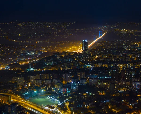 Aerial View Istanbul Big Skyscrapers Istanbul Big Metropolitan City — Photo