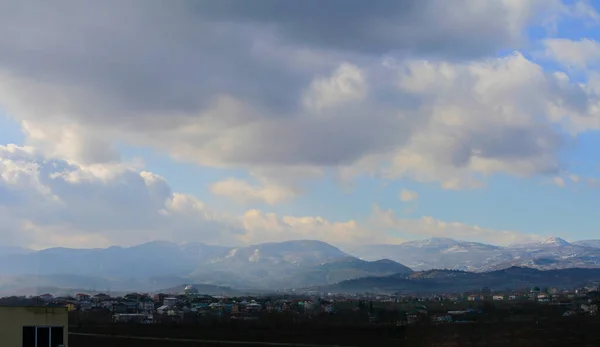 Taurus Mountains Foothill Villages Photographed Panorama — Photo