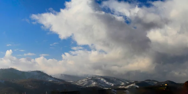 Taurus Mountains Foothill Villages Photographed Panorama —  Fotos de Stock