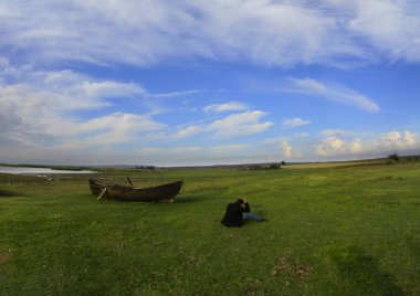 Old abandoned fantastic boats , fertile village Bursa / Turkey