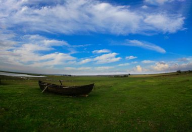 Old abandoned fantastic boats , fertile village Bursa / Turkey
