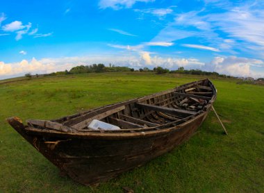 Old abandoned fantastic boats , fertile village Bursa / Turkey