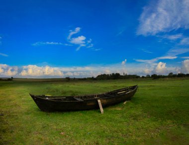 Old abandoned fantastic boats , fertile village Bursa / Turkey