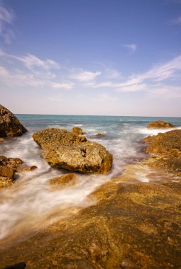 Sile is one of the fishing towns of Istanbul, there are many waves and rocky areas